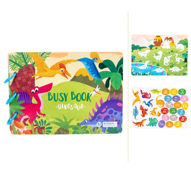 Interactive Quiet Book: Educational Sticker Puzzles Kids water bottles 12.00 Kids water bottles 004