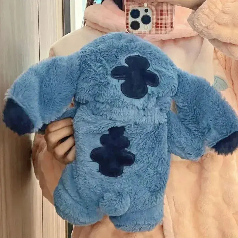 Stitch Winter Plush Hot Water Bottle - Kids water bottles 