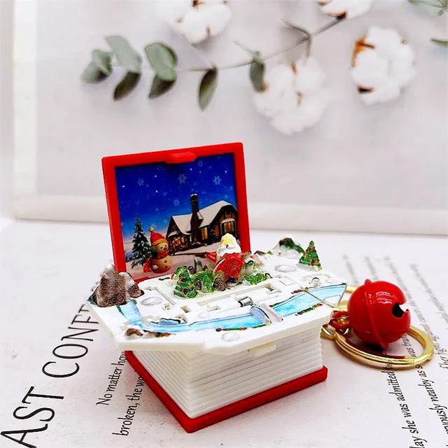 3D Pop-up Fantasy Book Keychain Kids water bottles 8.00 Kids water bottles Christmas-Snow-Red