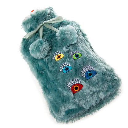 Biggdesign My Eyes On You Turquoise Hot Water Bottle - Kids water bottles 