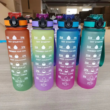 1 Liter Water Bottle Motivational Sport Water Bottle Leakproof - Kids water bottles 