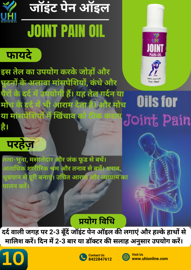 Joint pain oil