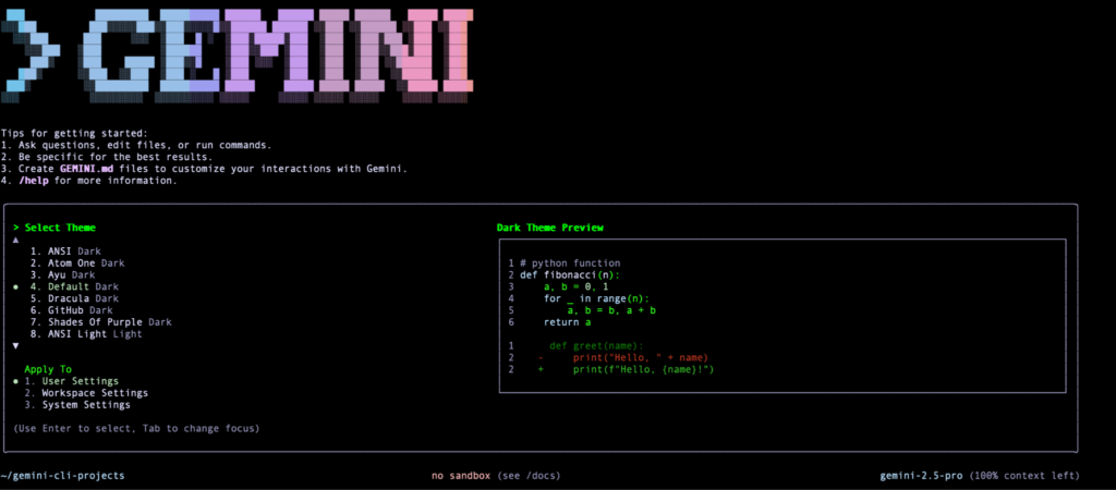 How to Change Gemini CLI Directory